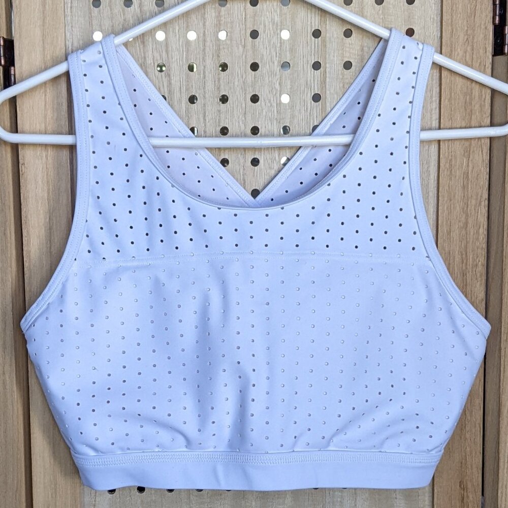 Buffbunny sports bra with crisscross back and removeable cups